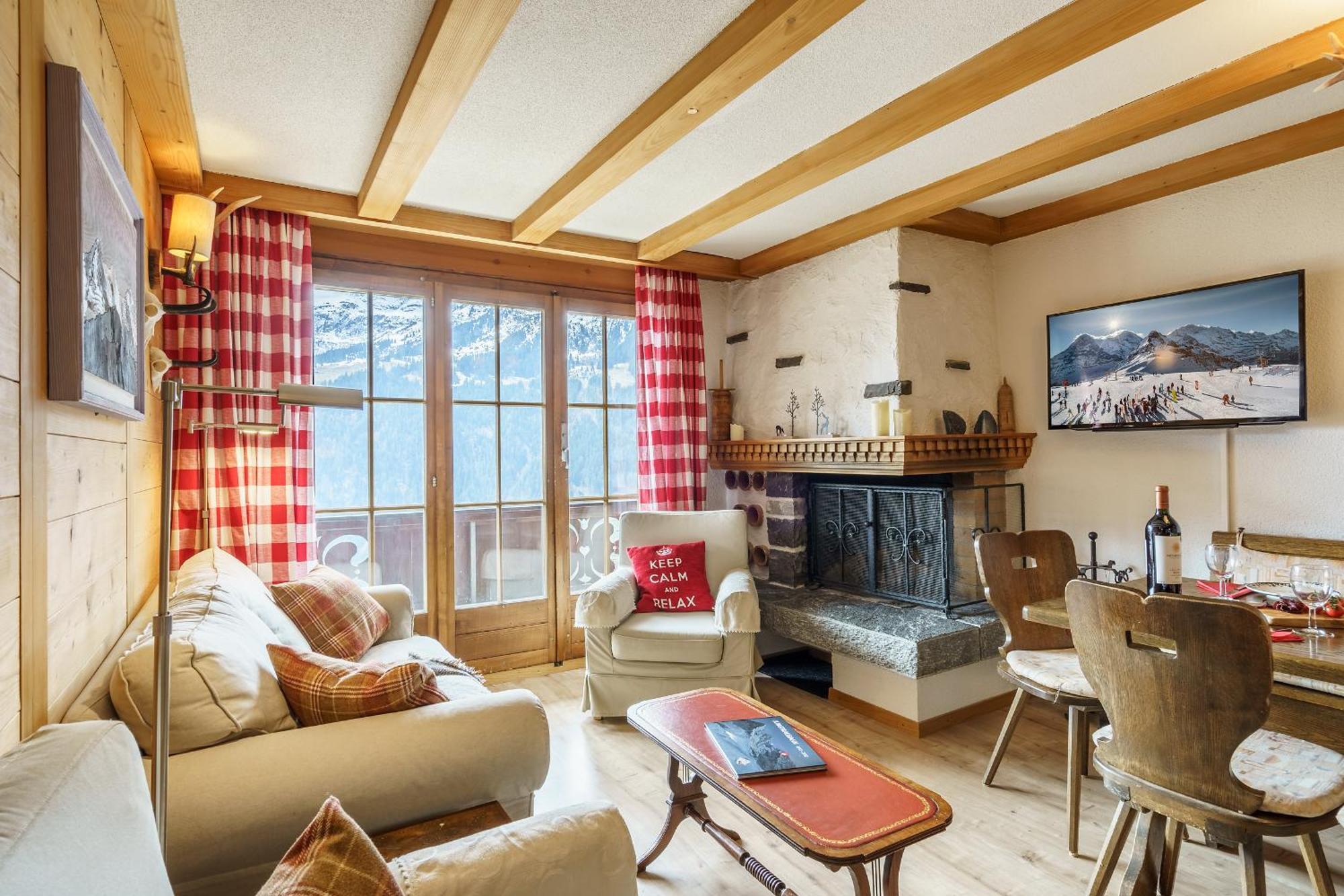 Chalet Bergkristall Wengen Exteriör bild