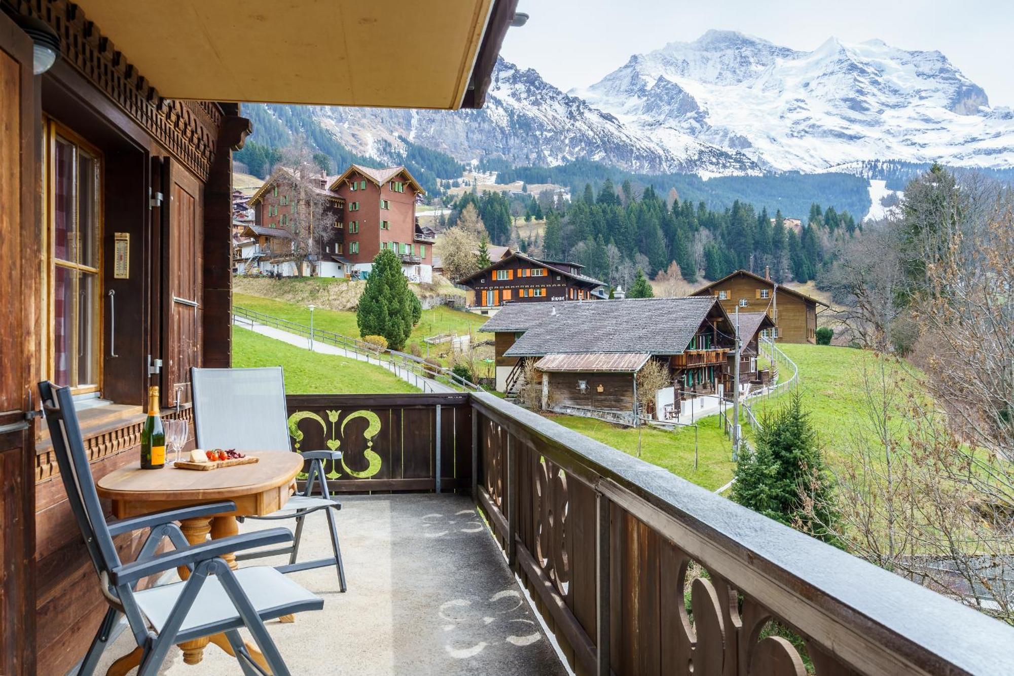 Chalet Bergkristall Wengen Exteriör bild