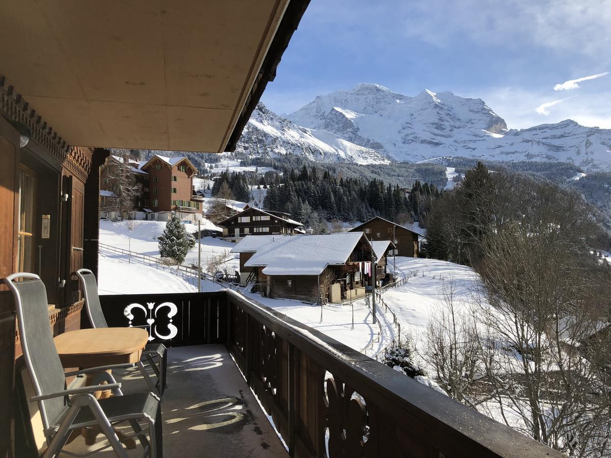 Chalet Bergkristall Wengen Exteriör bild